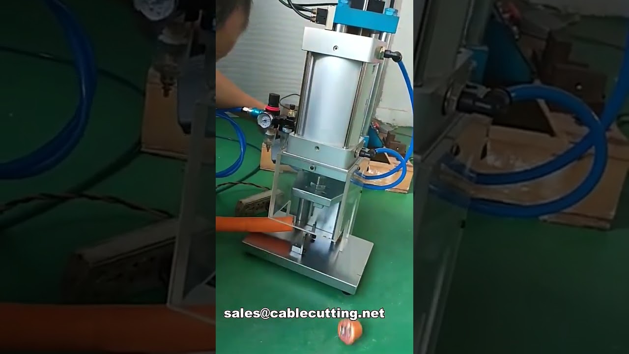 大型方型氣動電纜裁切機 WPM-5-150mm｜高效自動化線材加工