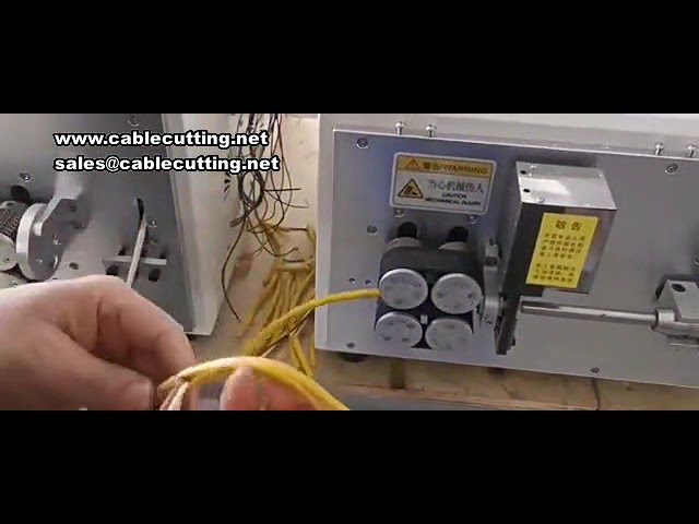 雙線裁切扭線剝皮機｜大型方形電纜專用｜高效自動化線材加工設備