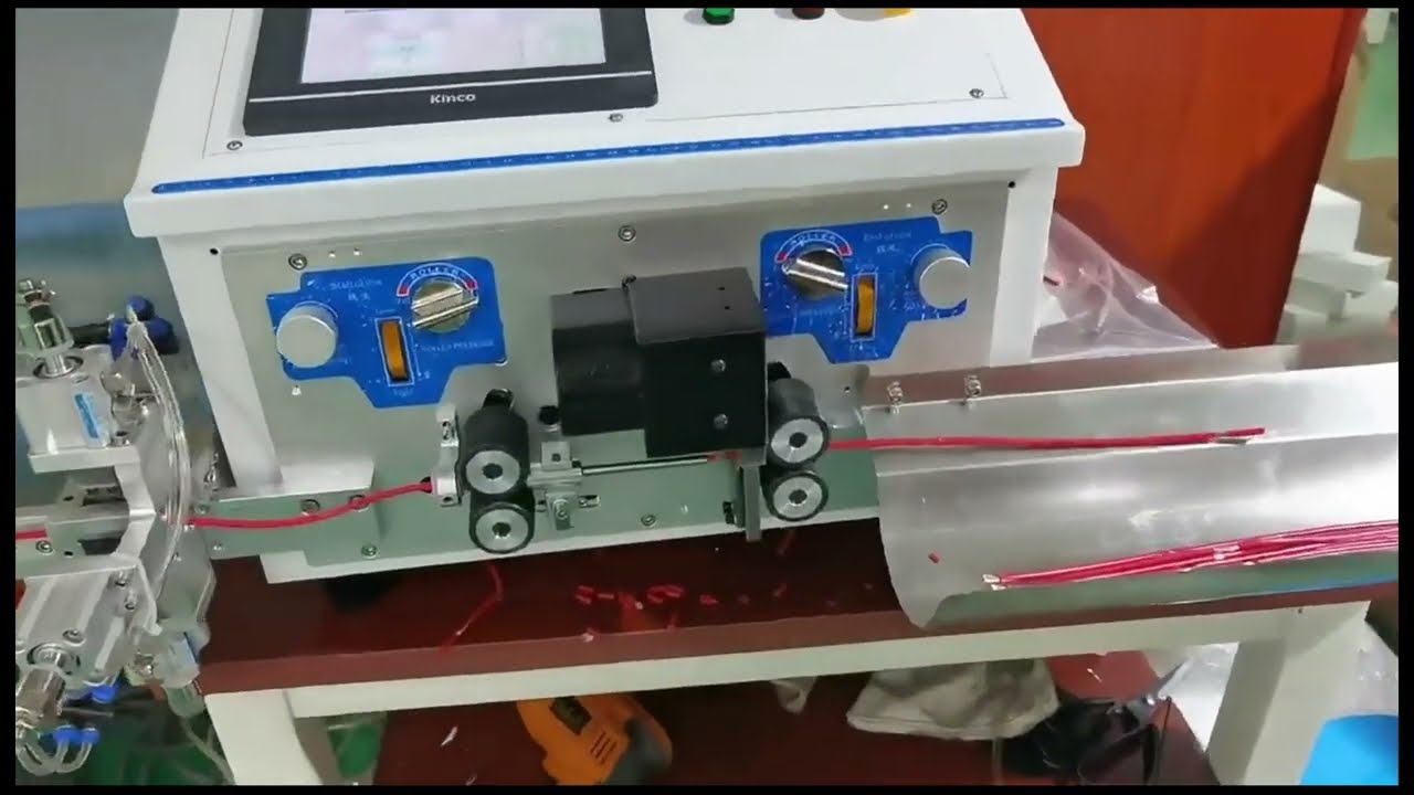 方型單線自動電腦剝線機｜大型方型電纜裁切剝線設備