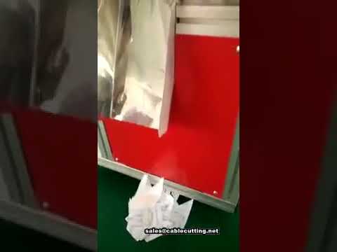 12cm width Ultrasonic care label ribbon cutting machine
