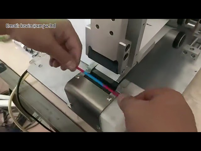 工廠直銷｜自動繞線貼標機｜電線插頭折疊貼條碼｜DC電源數據線包裝