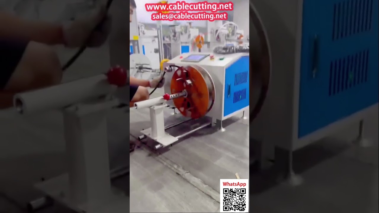 高溫油管自動收捲與盤繞機 | 高效工廠自動化解決方案