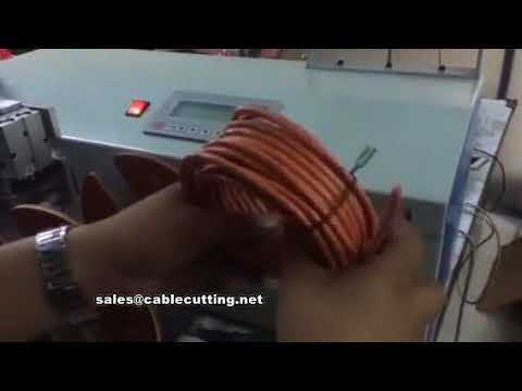 Automatic cable winding coiling and cutting tying Machine, with meter counting