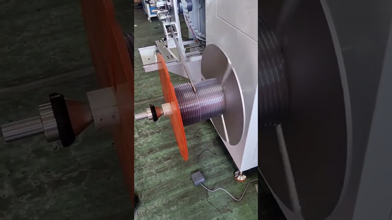 高功率計量管材捲繞機｜50kg承重、整齊分揀與可調尺寸