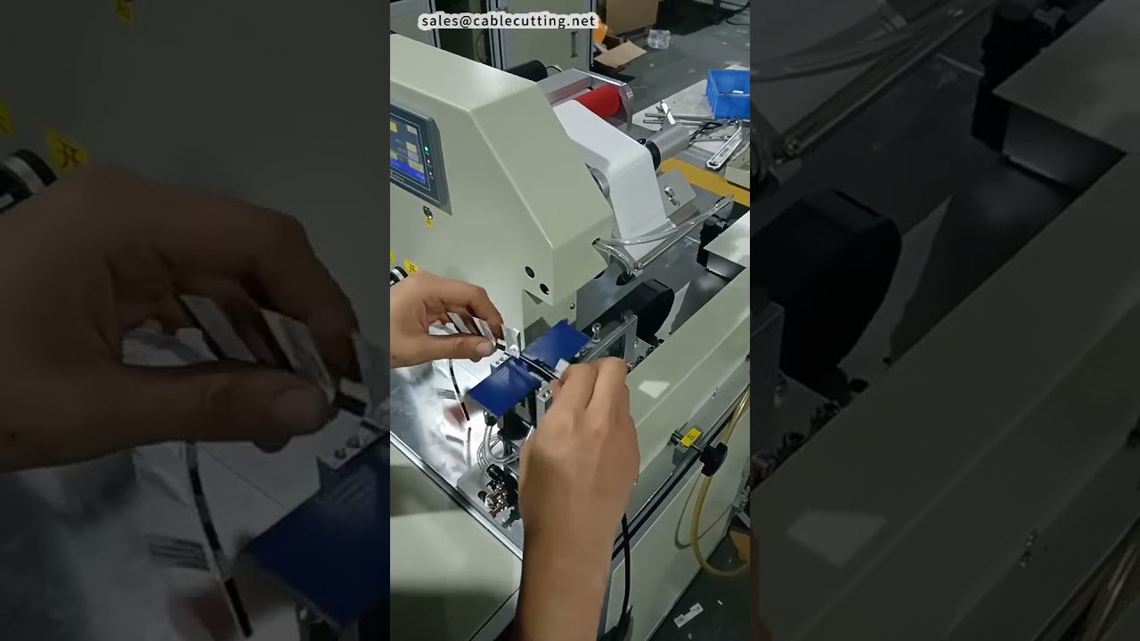 高速電線折疊貼標機｜2-5秒快速循環 #工廠 #機械