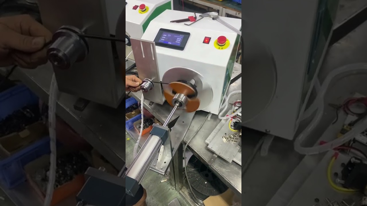 監控電纜自動化快速整齊盤線｜工廠自動化設備 #工廠 #機械