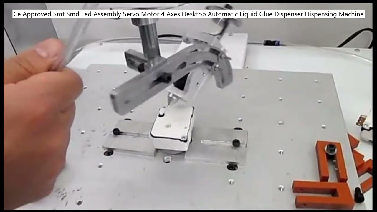 CE認證 4軸桌上型自動點膠機 | SMT/SMD LED組裝專用伺服馬達精密點膠設備