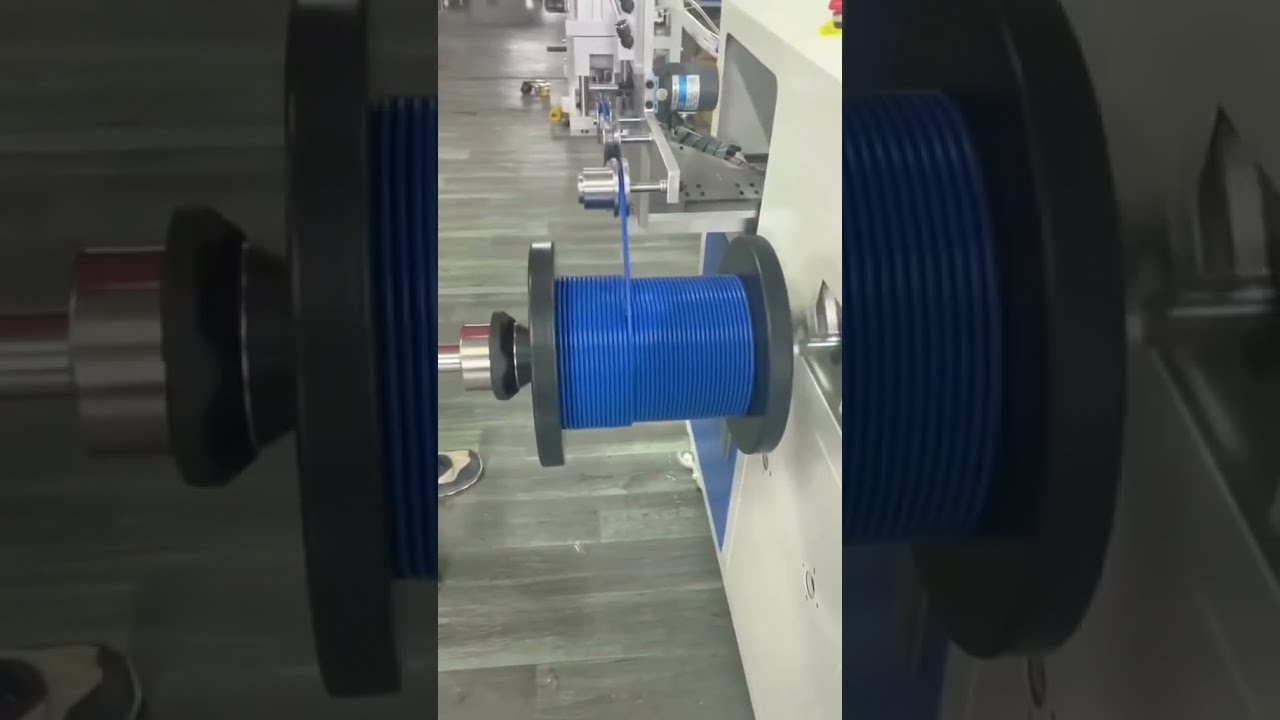 精密計米繞線機｜大卷轉小卷｜附切斷功能｜適用塑膠與空心材料