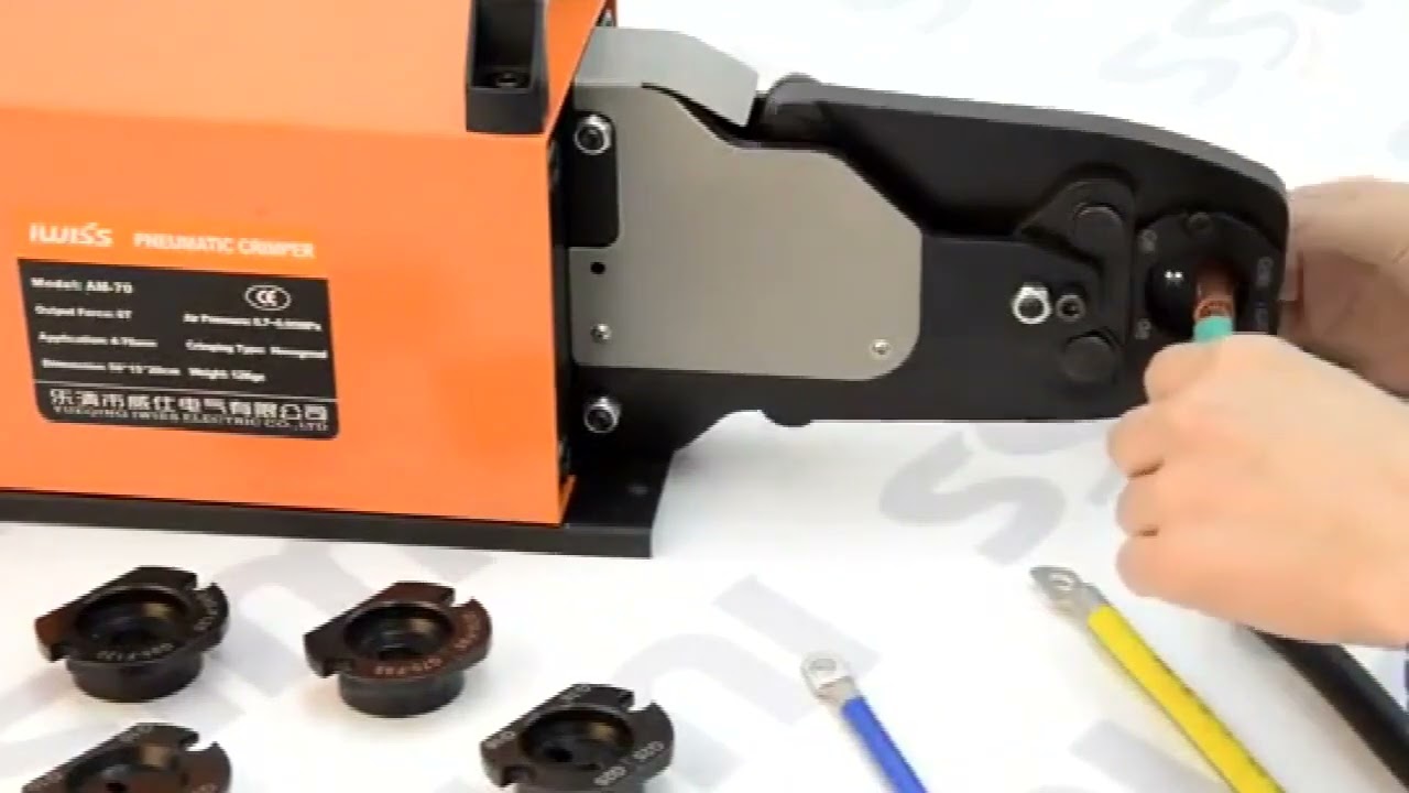 LY AM 240 重型氣動壓接工具｜6-240mm² 電纜端子與接頭壓接機｜110V 附夾具