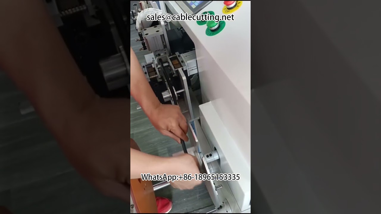 全自動電線電纜前後端剝皮、計米、排序繞線、裁切與綑紮一體機