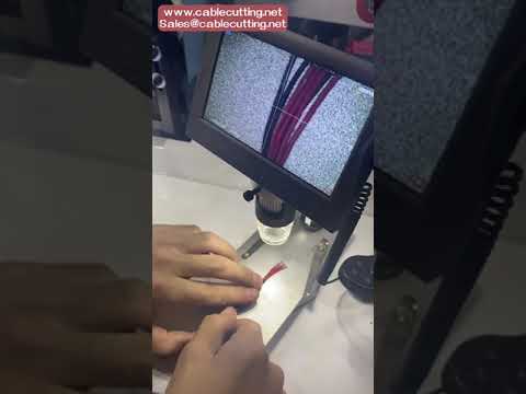 多芯線半自動剝線壓接端子一體機 2.0T 壓力｜整合剝皮、剝線、壓接端子