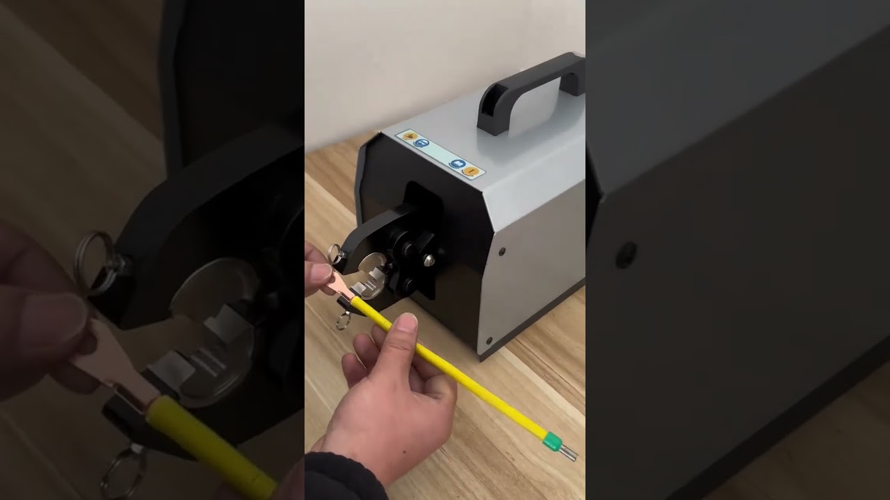 高效氣動端子壓接機｜適用300A以下開放式接線端子 #工廠 #機械設備