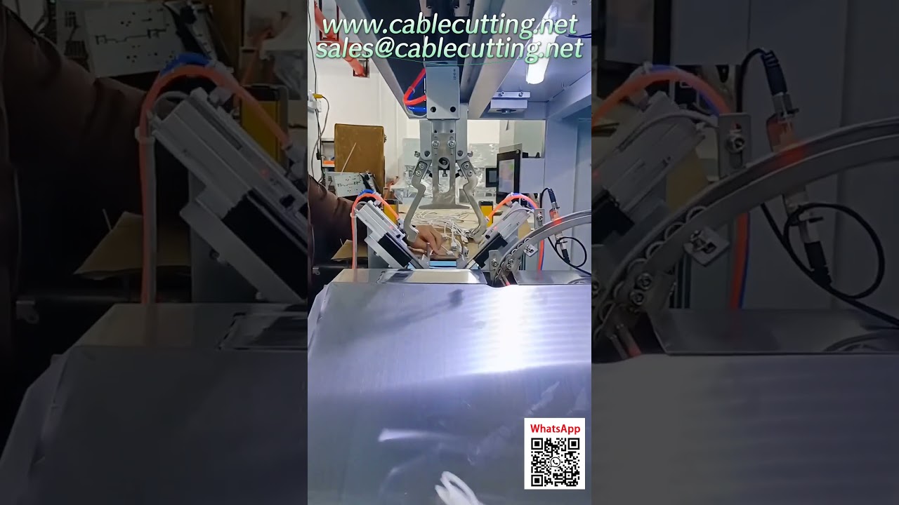 自動矽膠環穿入與電纜綑綁機｜63公分長度展示｜高效包裝自動化設備