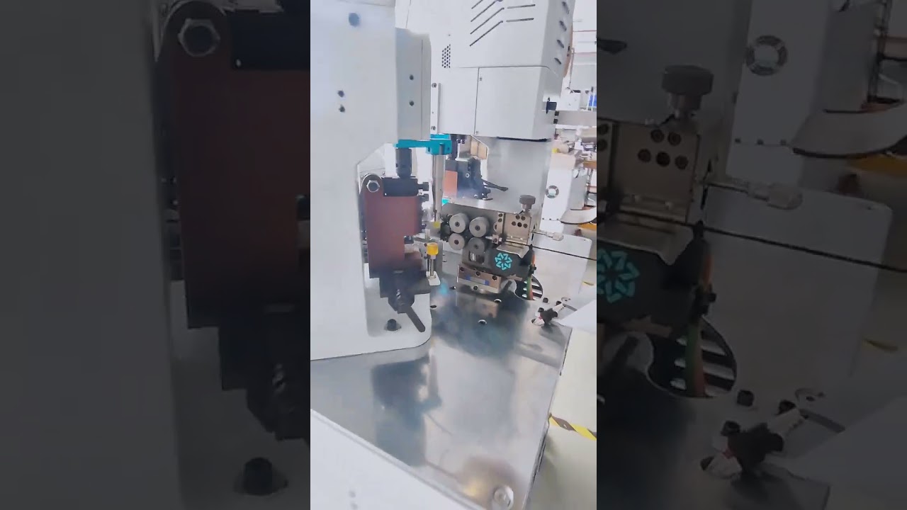高溫熱剝線、裁切與燙平：線束加工機 #機器 #工廠