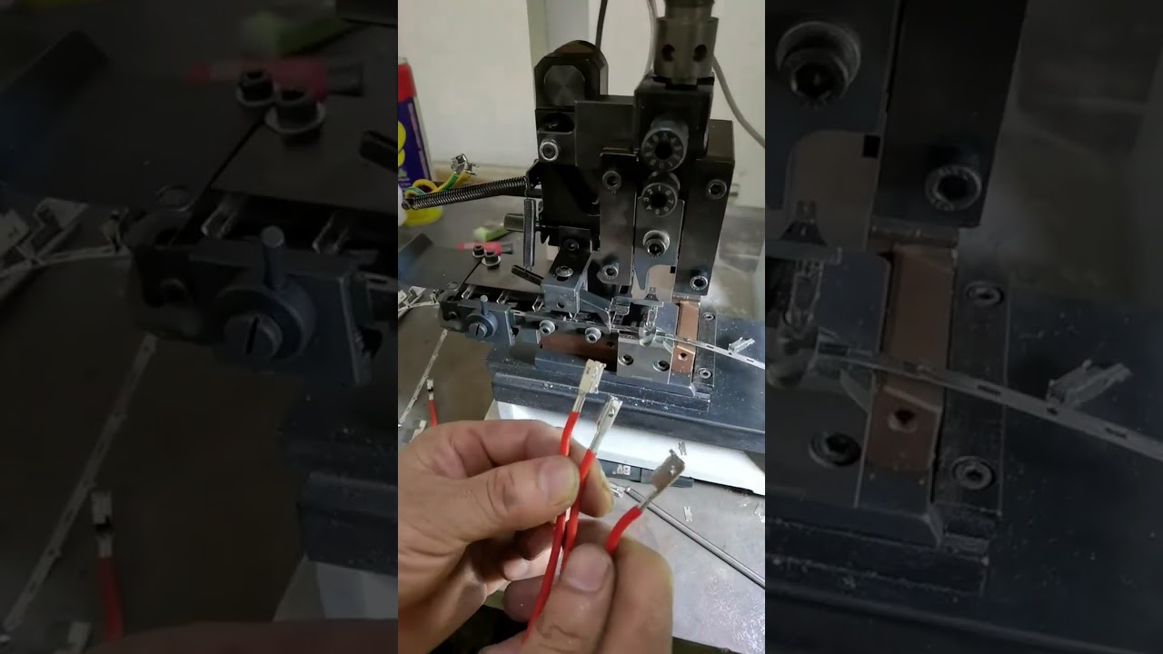 伺服端子機 + 臥式模具壓接 實拍影片 #工廠 #機械 #工具