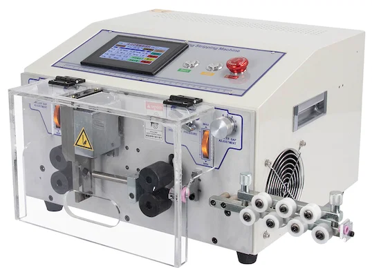 觸控螢幕電線剝皮切斷機 (0.1-10mm2) 精密線材加工 - 電線切割剝皮機